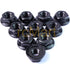 Yeah Racing 4mm Aluminium Serrated Lock Nut 10pcs (BK)