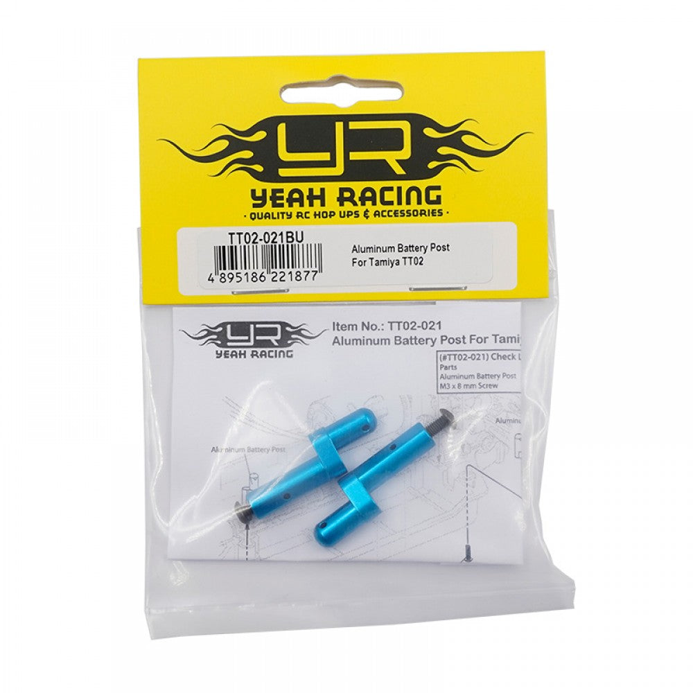 Yeah Racing Aluminum Battery Post For Tamiya TT02 TT02B