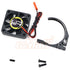 Yeah Racing Aluminum 7075 Fan Mount w/ YA-0327 40mm Tornado Fan for 1/8 Motor Black