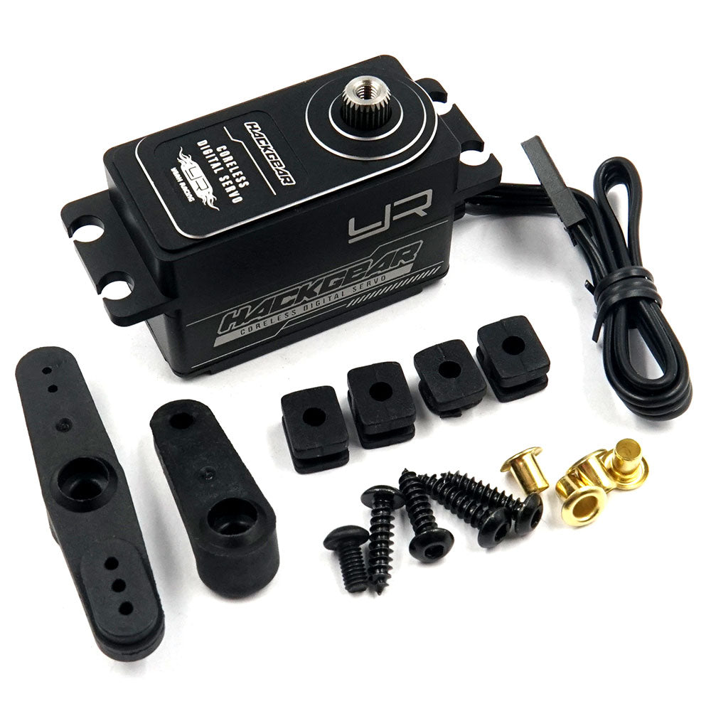 Yeah Racing Aluminum Case Low Profile Digital High Speed Coreless Servo For 1/10 RC Black - 4027