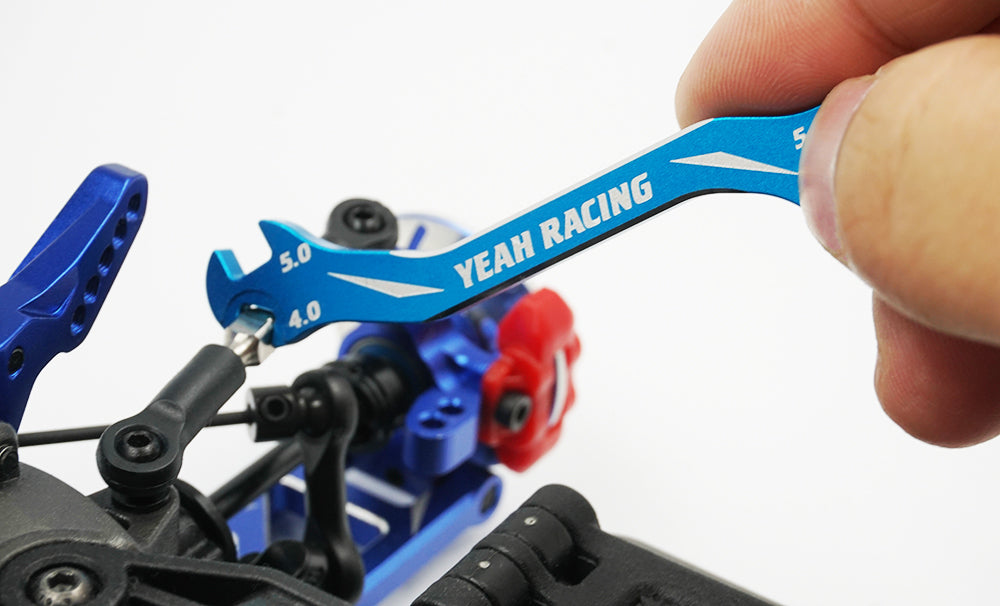 YEAH RACING Aluminum 7075 Turnbuckle Wrench 3mm 4mm 5mm 5.5mm Blue