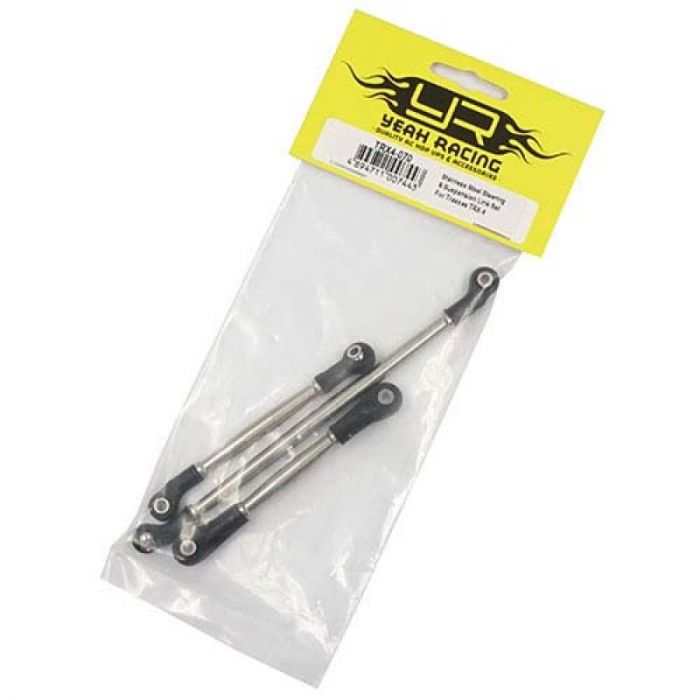 Yeah Racing Stainless Steel Steering &amp; Suspension Link Set For Traxxas TRX-4