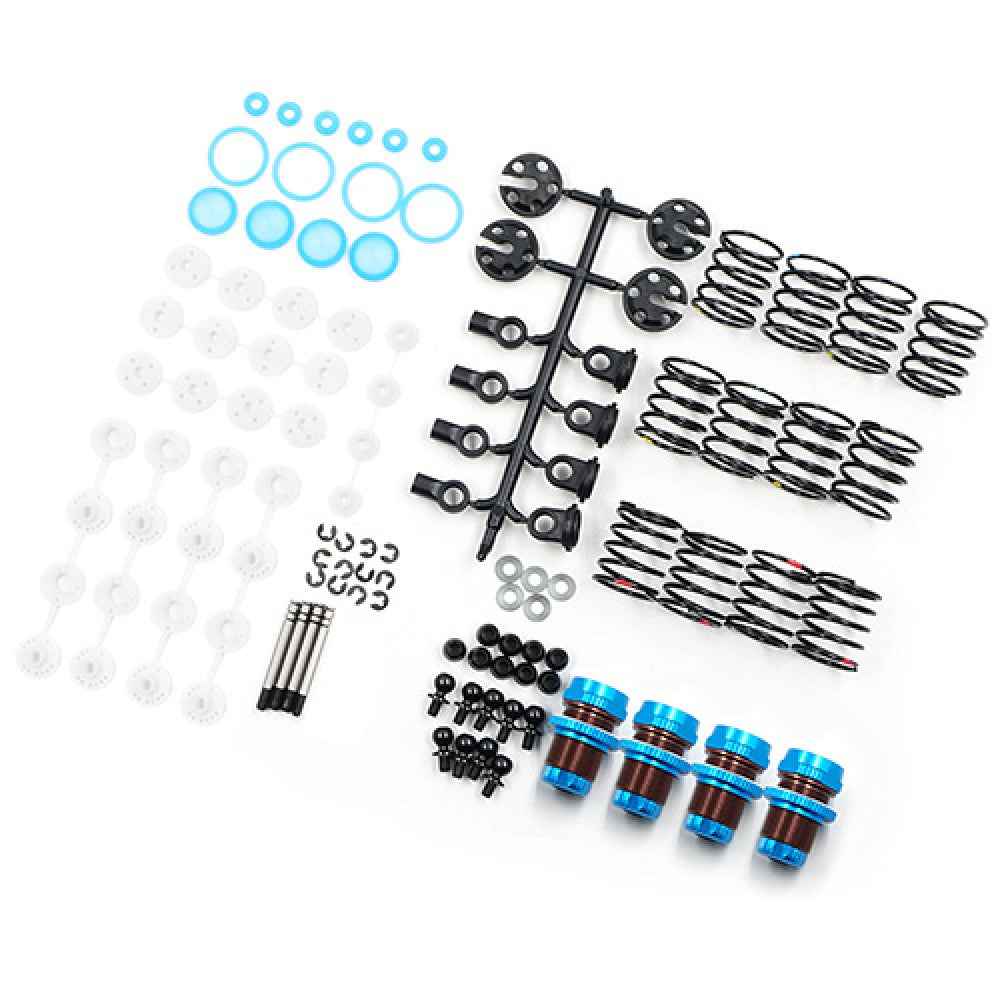 QUTUS Challenger 50mm Damper Set for 1/10 RC Touring M-Chassis Car Blue