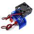 Yeah Racing Aluminium 540 Motor Heat Sink w/ Cooling Fan Blue